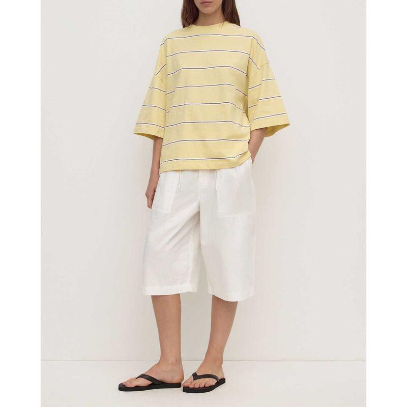 Assembly Label Nora Cotton Stripe Oversized Tee Rind Stripe image number 3